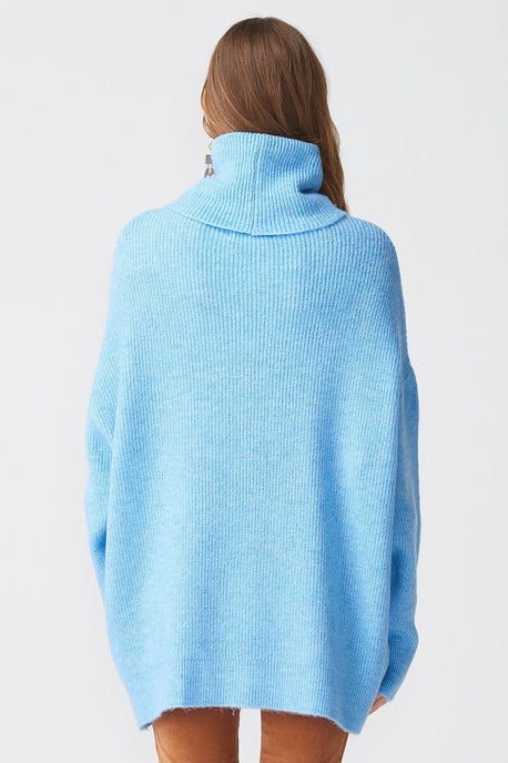 Oversized Geribbelde Coltrui - Image 3