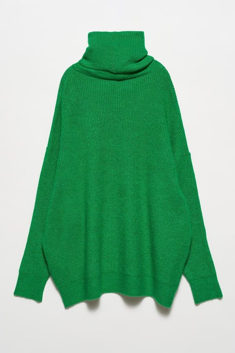 Oversized Geribbelde Coltrui - Image 2