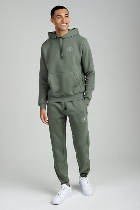 Khaki 2 Pack Cotton Rich Pullover Hoodie & Joggers - Image 1