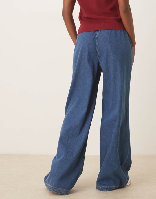 ASOS DESIGN denim vida joggerjeans i mid blue - Image 2