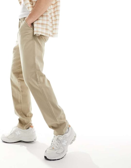 Jack & Jones chino in loose fit beige - Image 3