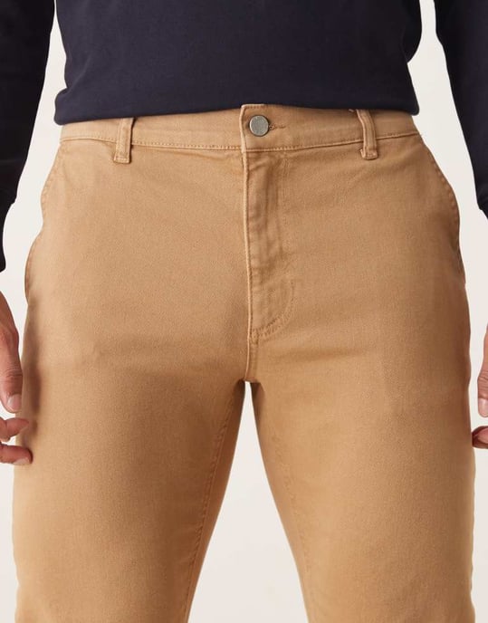 ASOS DESIGN smala chinos i beige - Image 4
