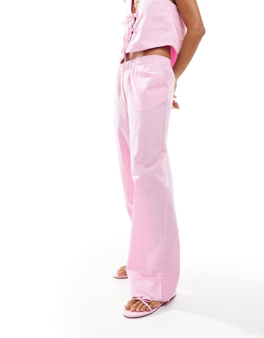 Bara vida byxor med boxerdetalj i rosa rutigt - Image 3