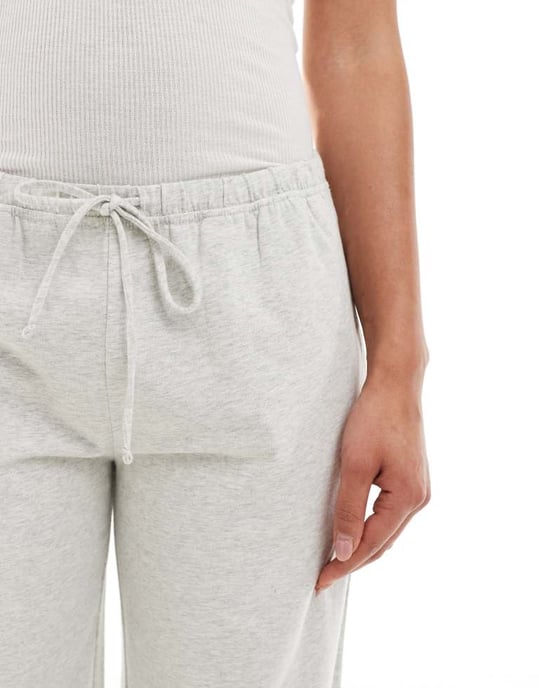 Hollister låga stickade baggy fritidsbyxor i grått - Image 2