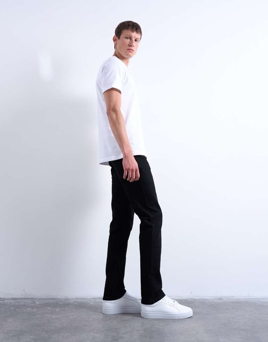 Topman stretch slim jeans i svart - Image 3
