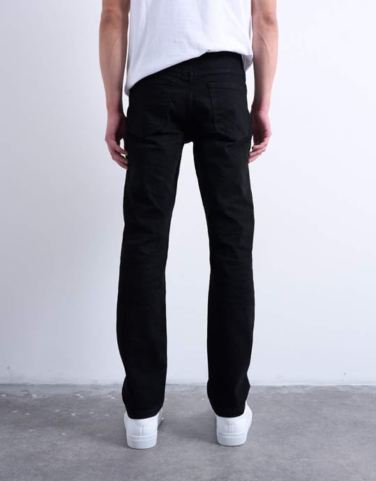 Topman stretch slim jeans i svart - Image 4