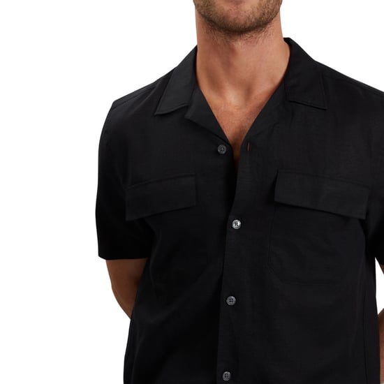 Ted Baker Whether Regular Fit Black Double Pocket Shirt - Image 3