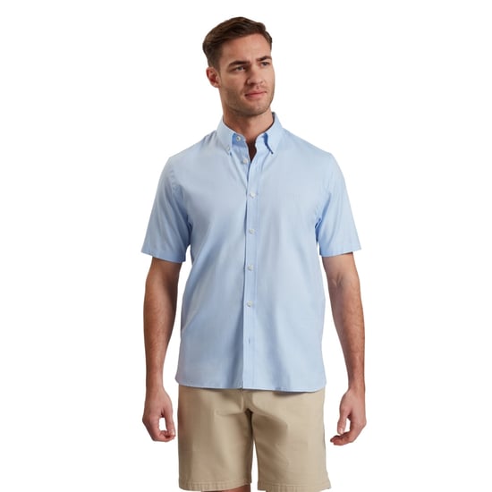 Ted Baker Alyth Regular Branded Blue Oxford Shirt - Image 3