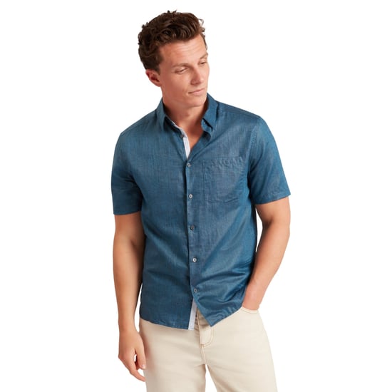 Ted Baker Palomas Navy Linen Shirt - Image 2