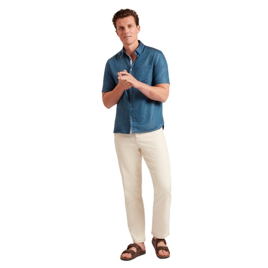 Ted Baker Palomas Navy Linen Shirt - Image 3