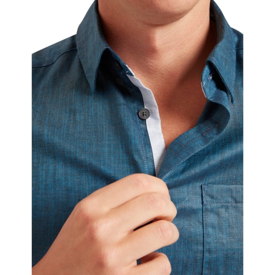Ted Baker Palomas Navy Linen Shirt - Image 4
