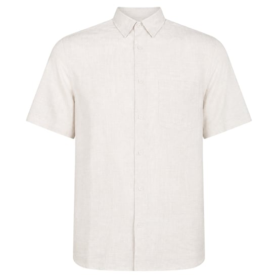 Ted Baker Palomas Stone Linen Shirt - Image 1