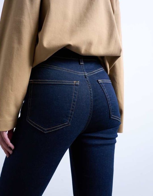 Topshop Jamie hög midja skinny jeans i indigo tvätt - Image 2