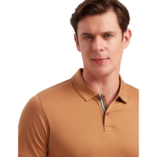 Ted Baker Zeiter Slim Soft Touch Brown Polo Shirt - Image 4
