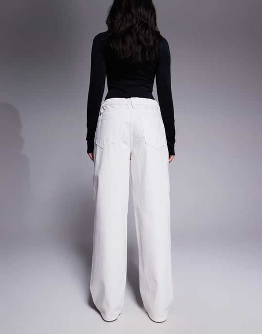 Good American good standard baggy jeans i molnvit - Image 2
