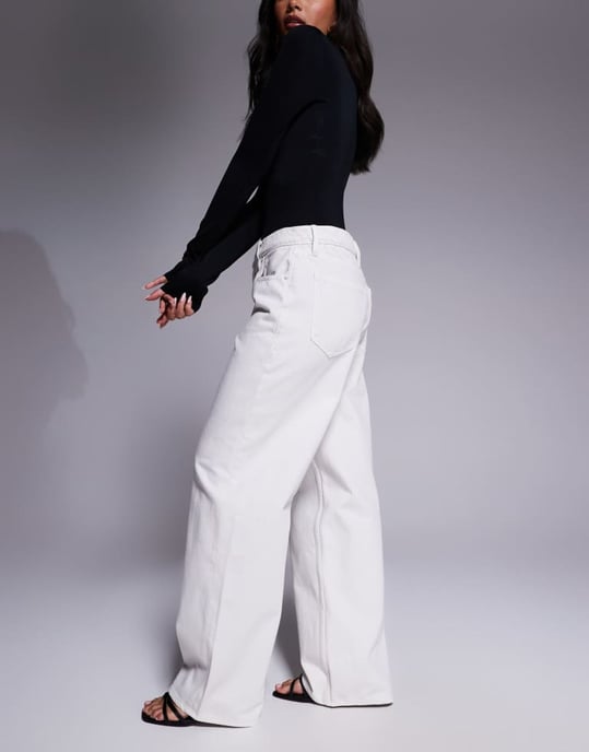 Good American good standard baggy jeans i molnvit - Image 3