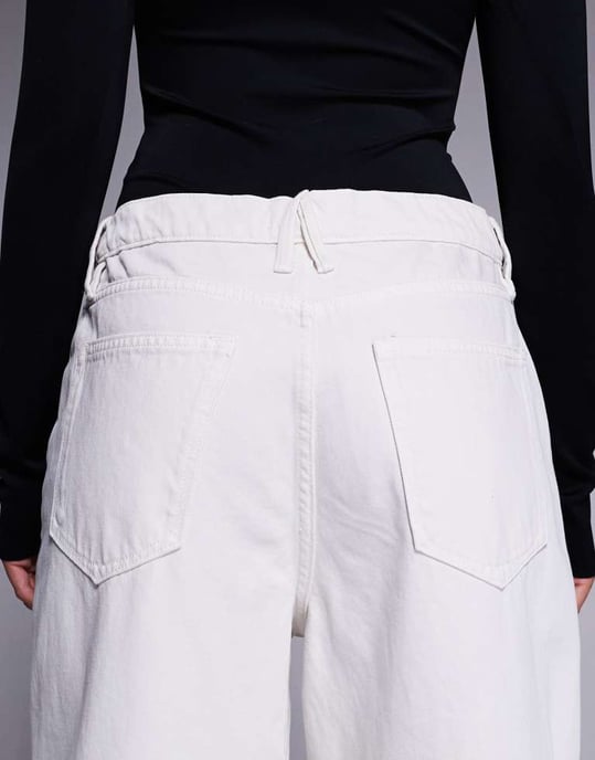 Good American good standard baggy jeans i molnvit - Image 4