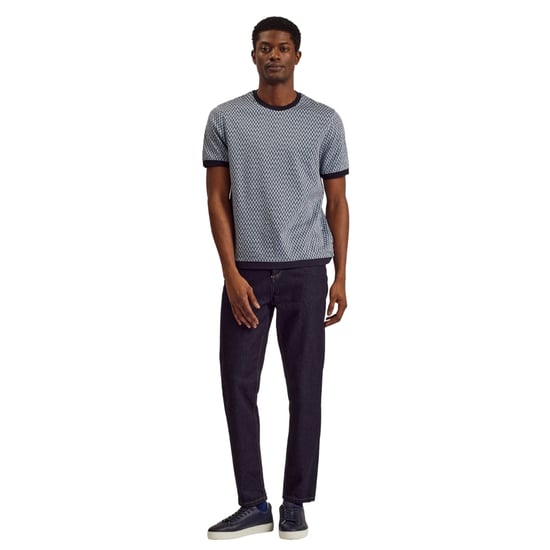 Ted Baker Finity Regular Jacquard Blauw T-shirt - Image 5