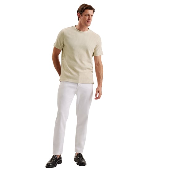 Ted Baker Heynes Regular Fit T-shirt Met Textuur In Beige - Image 5