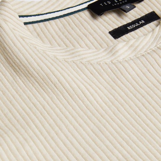 Ted Baker Heynes Regular Fit T-shirt Met Textuur In Beige - Image 6
