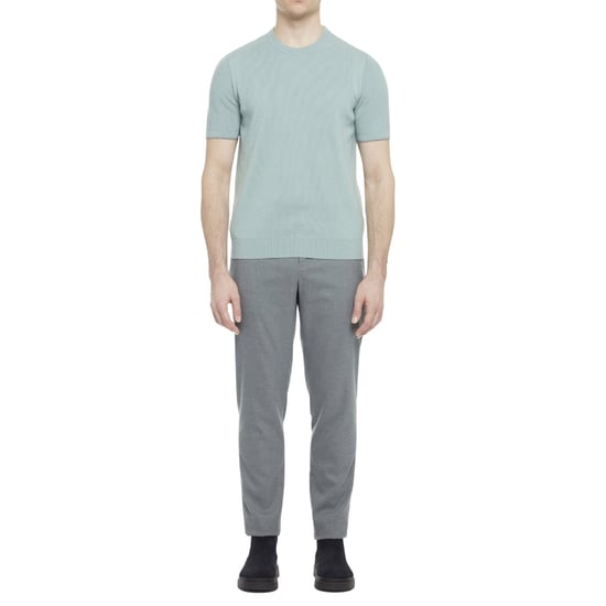 Ted Baker Voisin Mixed Ribbed Green T-shirt - Image 4