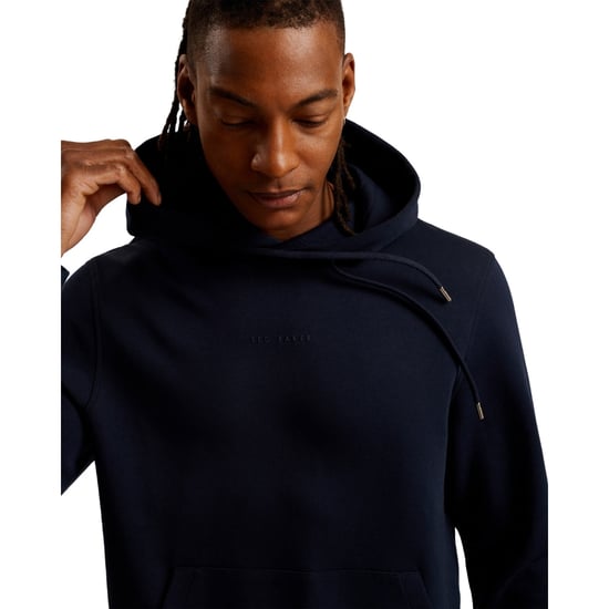 Ted Baker Drotow Regular Branded Marinblå Huvtröja - Image 3