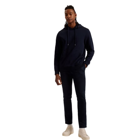 Ted Baker Drotow Regular Branded Marinblå Huvtröja - Image 5