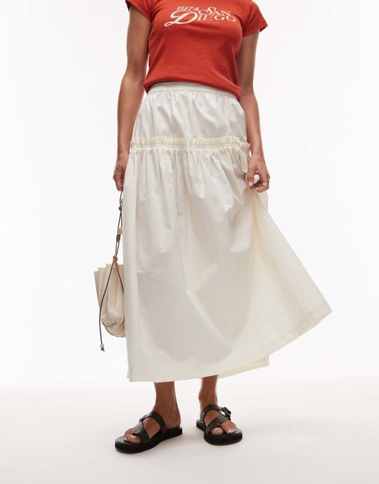 Topshop Premium Kimberley läderplatta sandal i svart - Image 3