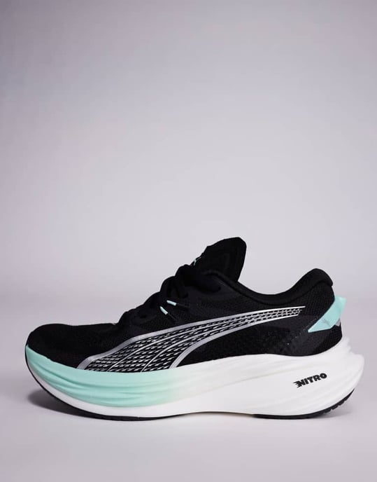 Puma Deviate Nitro 3 löparskor svart och turkos - Image 2