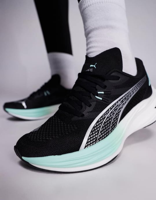 Puma Deviate Nitro 3 löparskor svart och turkos - Image 3