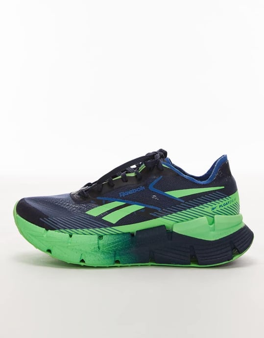 Reebok Zignition löparskor i marinblått och grönt - Image 2