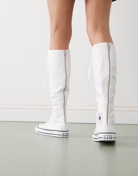 Converse Chuck Taylor All Star Knee XX-Hi tränare i vitt - Image 2