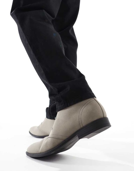 ASOS DESIGN snörkängor i grått - Image 3