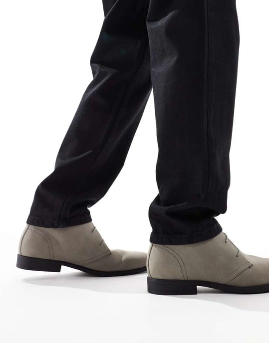 ASOS DESIGN snörkängor i grått - Image 4
