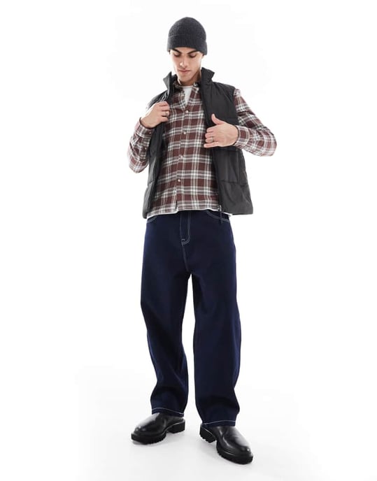ASOS DESIGN pufferväst i svart - Image 2