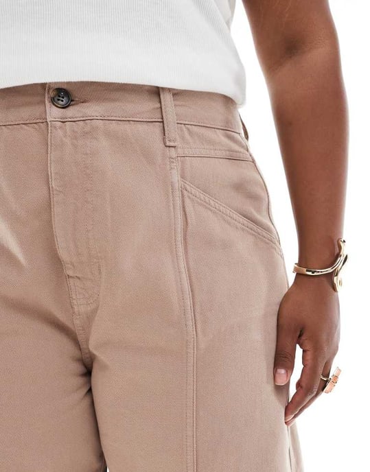 ASOS DESIGN Curve badshorts i sand - Image 3