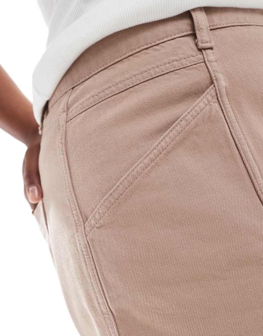 ASOS DESIGN Curve badshorts i sand - Image 4