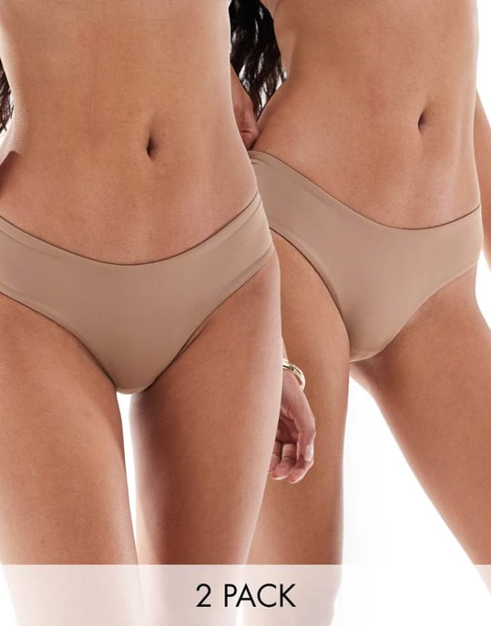 Dorina 2-pack stringtrosor i brunt - Image 1