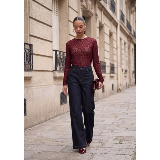 Mos Mosh 176020 278 mosmosh mmloretta mono mesh blouse port royale - Image 1