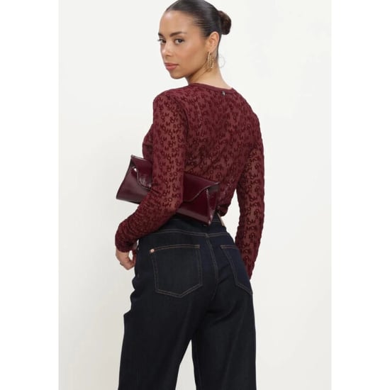 Mos Mosh 176020 278 mosmosh mmloretta mono mesh blouse port royale - Image 2