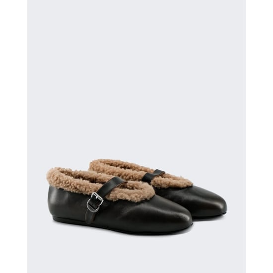 Toral Dames anoush ballerina's met gespdetail en beige voering - Image 1
