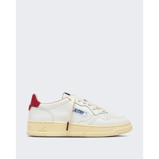 Autry Dames medalist low sneakers leer suède logo - Image 1