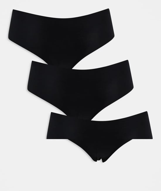Pieces 3-pack kalsonger i svart - Image 1