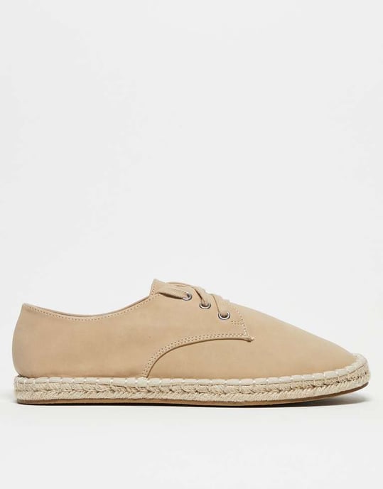 ASOS DESIGN snörda espadriller i sten - Image 2