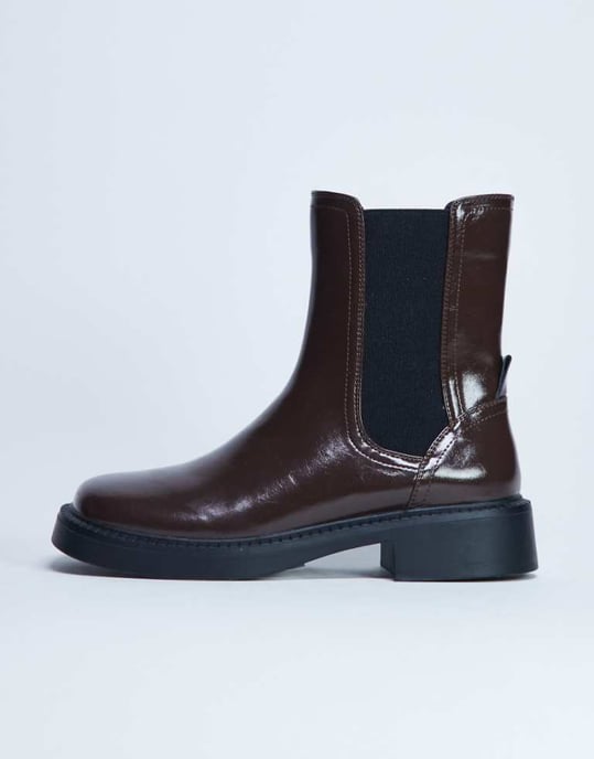 Topshop Lottie chelsea ankelsko i choklad - Image 1