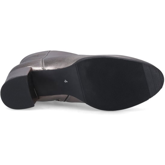 Hush Puppies Claridy Leren Dames Pewter Enkelboots met Hak - Image 3