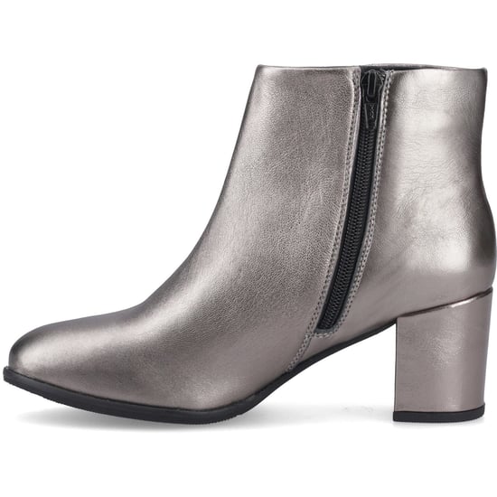 Hush Puppies Claridy Leren Dames Pewter Enkelboots met Hak - Image 4