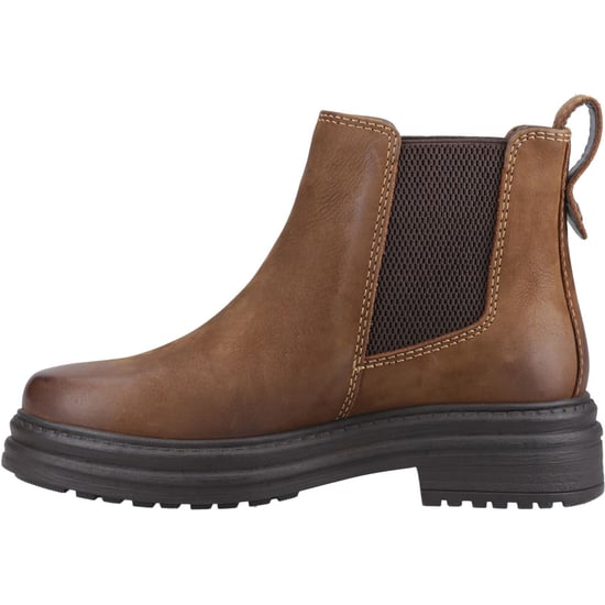 Cotswold Aldworth Leather Women's Tan Heeled Ankle Boots - Image 4
