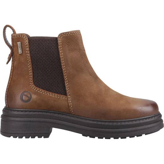 Cotswold Aldworth Leather Women's Tan Heeled Ankle Boots - Image 5