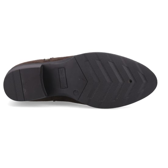 Hush Puppies Ingrid Suède Dames Chocolade Hakken Enkelbooties - Image 3
